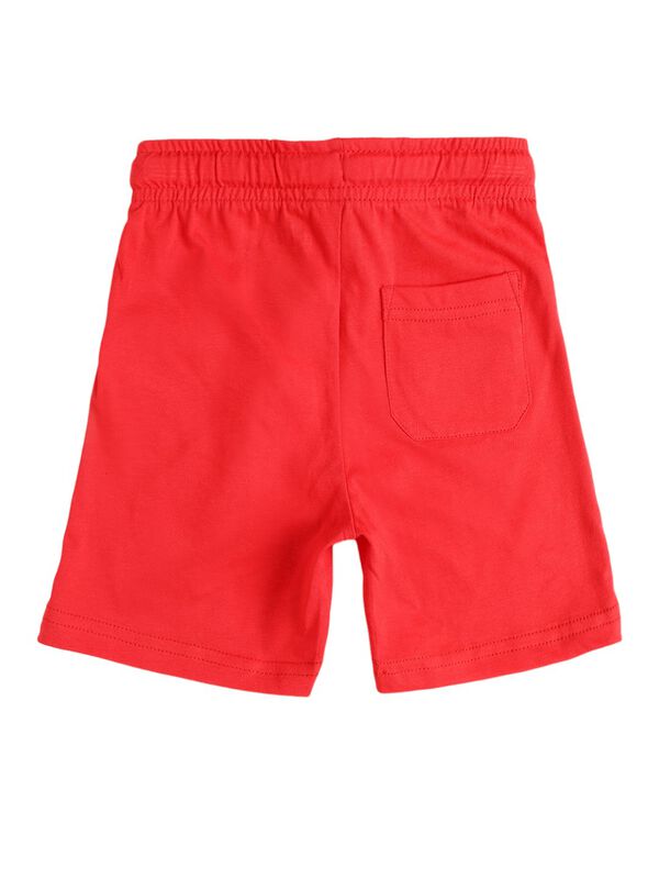 Boys White Knitted T-shirt with Short Pants image number 3